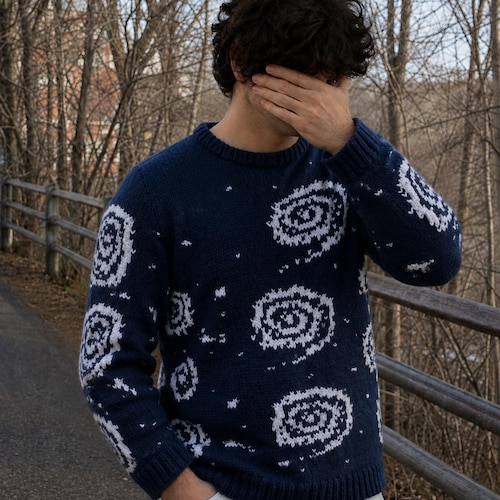 Hand Knitted Galaxy Sweater – Eternal Sunshine of the Spotless 