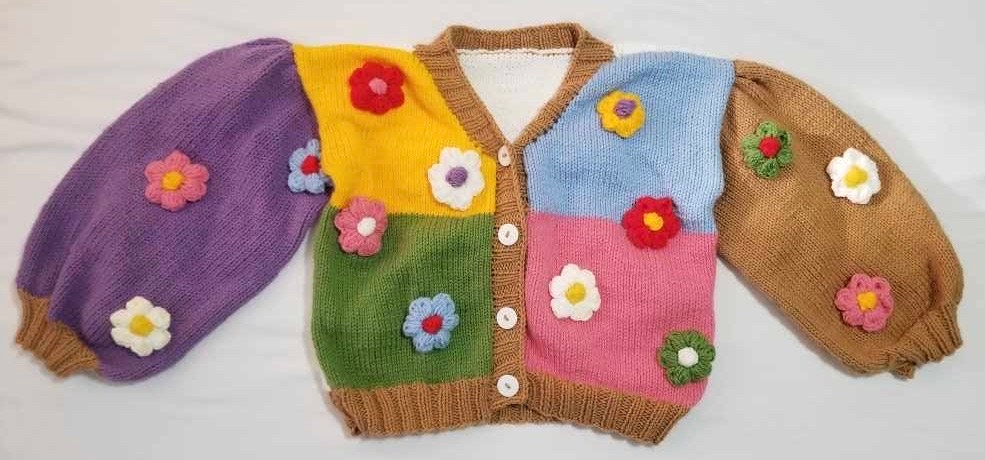 タグ付き 未使用 ロージーモンスター flower hand cardigan タグ付き 未使用 ロージーモンスター flower hand cardigan