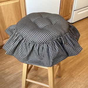 Bar Stool Cushions With Ties Etsy