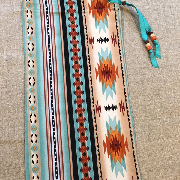 Native American Rattle Pouches in various tribal patterns