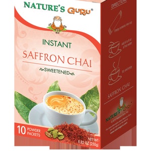Saffron Chai Latte I Instant Tea Mix I Nature&#39;s Guru