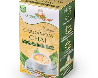 Cardamomo Chai Latte | Mezcla de té instantáneo | Nature's Guru