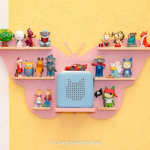 Butterfly shaped music box shelf