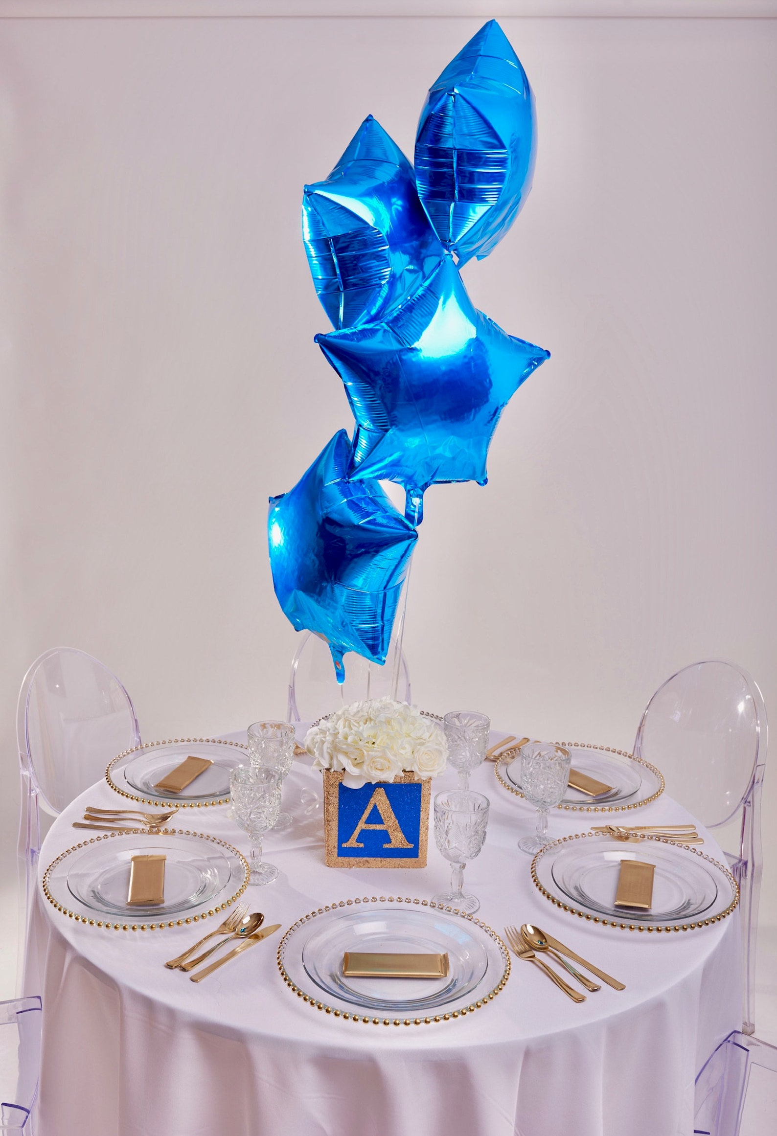Royal Blue Baby Shower Decorations Jumbo Baby Block Letter Etsy