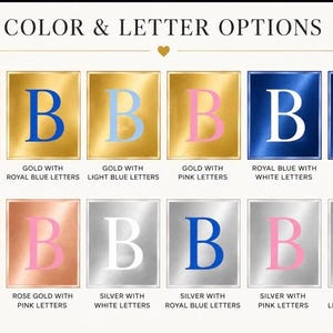 Gold Baby Shower Centerpiece | Luxury Personalized Acrylic Vase image 5