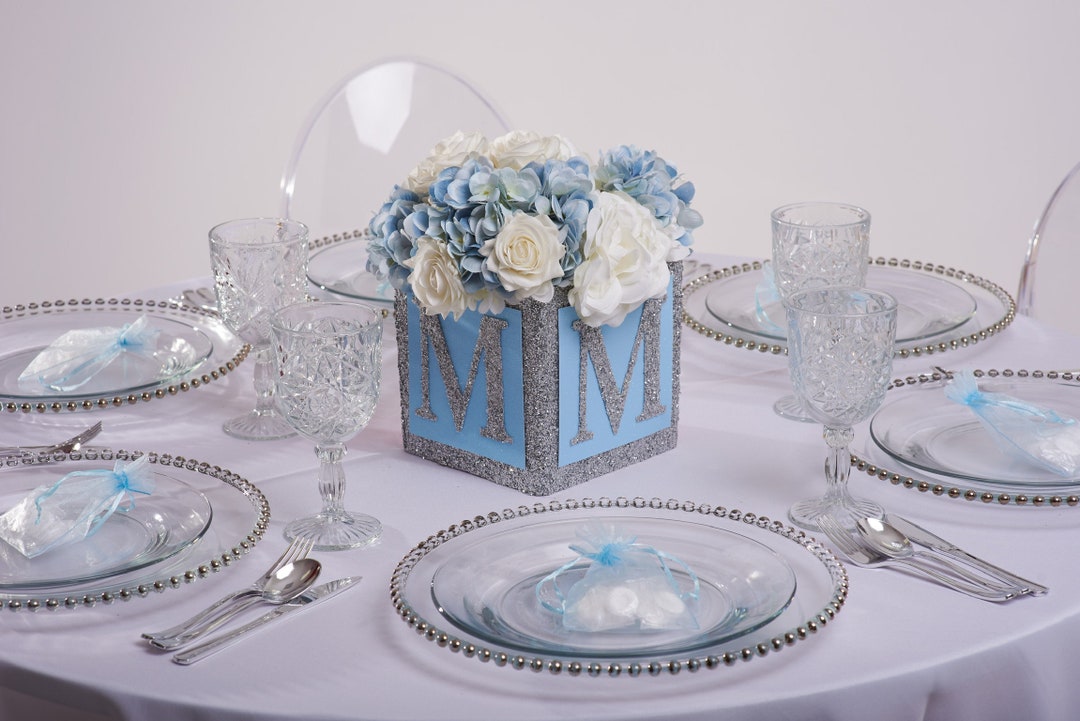 Baby Blue Baby Shower Decorations Jumbo Baby Block Letter Centerpieces for Boy - Etsy