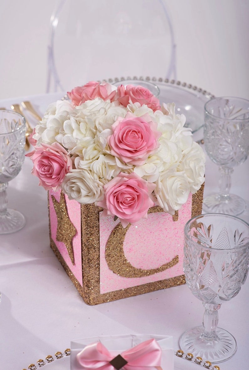 Silver Baby Shower Decorations Jumbo Baby Block Letter Etsy