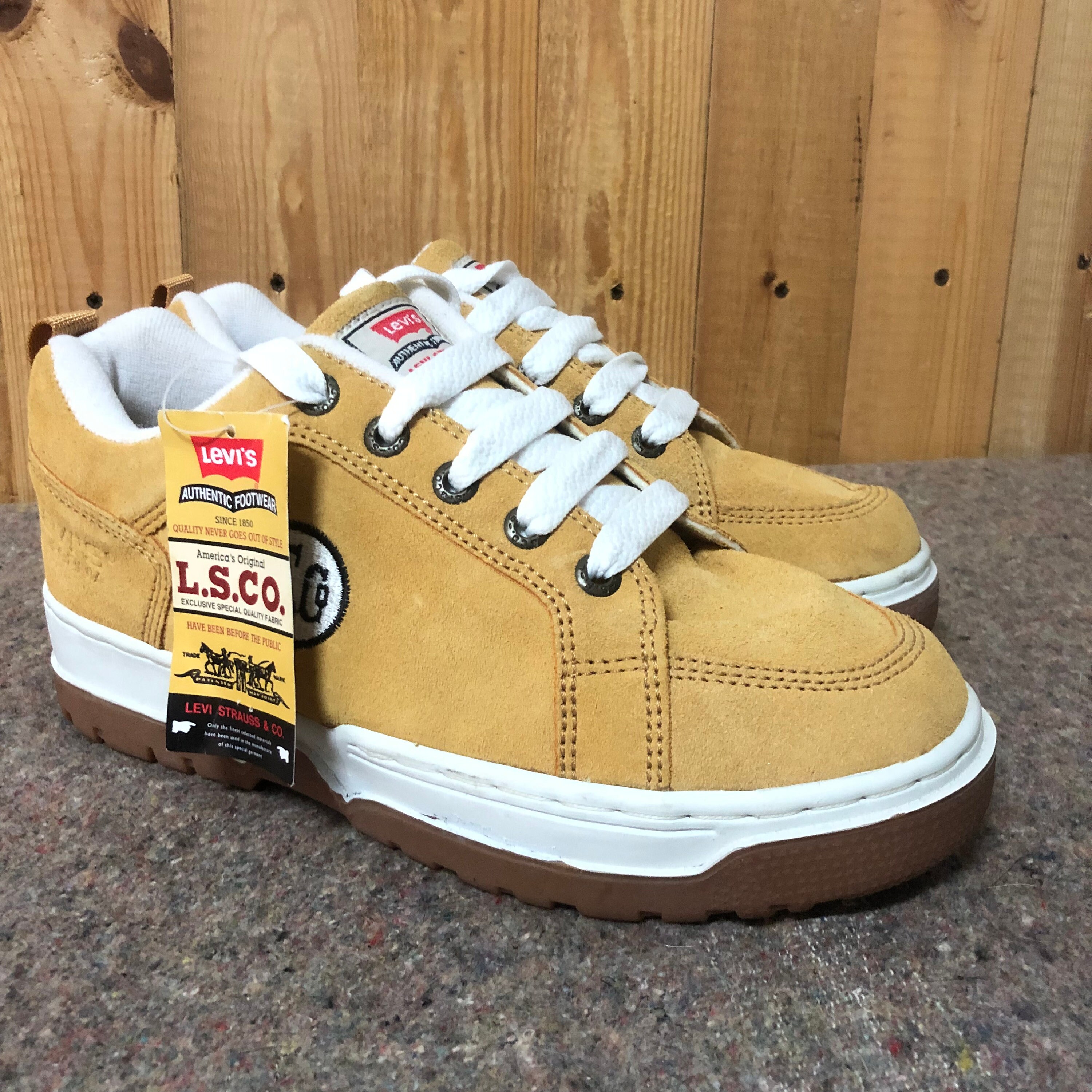 LEVI'S SHOES 木製　ヴィンテージ　1990年代　ディスプレイボックス Yahoo!オークション - YU-206 希少 Levi's ディスプレイ 看板