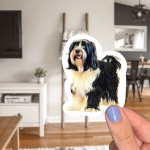 Tibetan Terrier Dog Sticker- for laptops and Notebooks, 3 inch