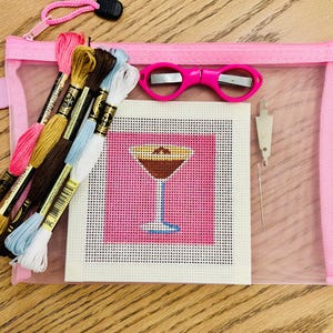 Espresso Martini Nadelspitzen Kit oder Leinwand nur