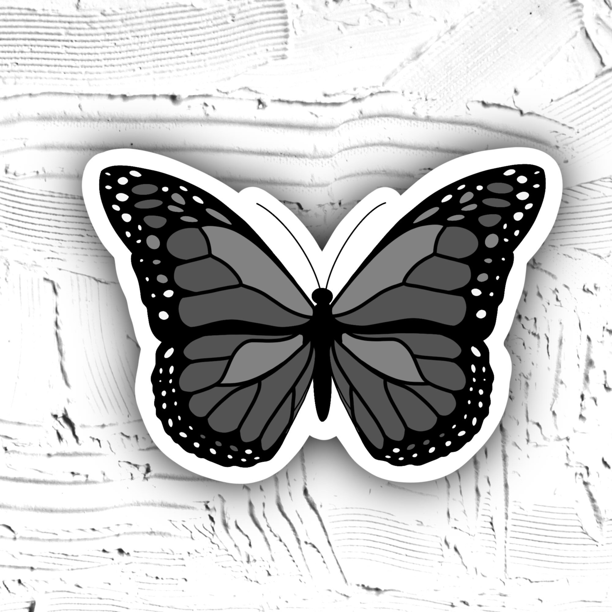 Black Butterfly Sticker for Laptops Notebooks and Etsy