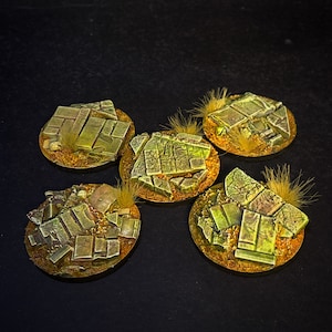 25mm Bases, professionally painted