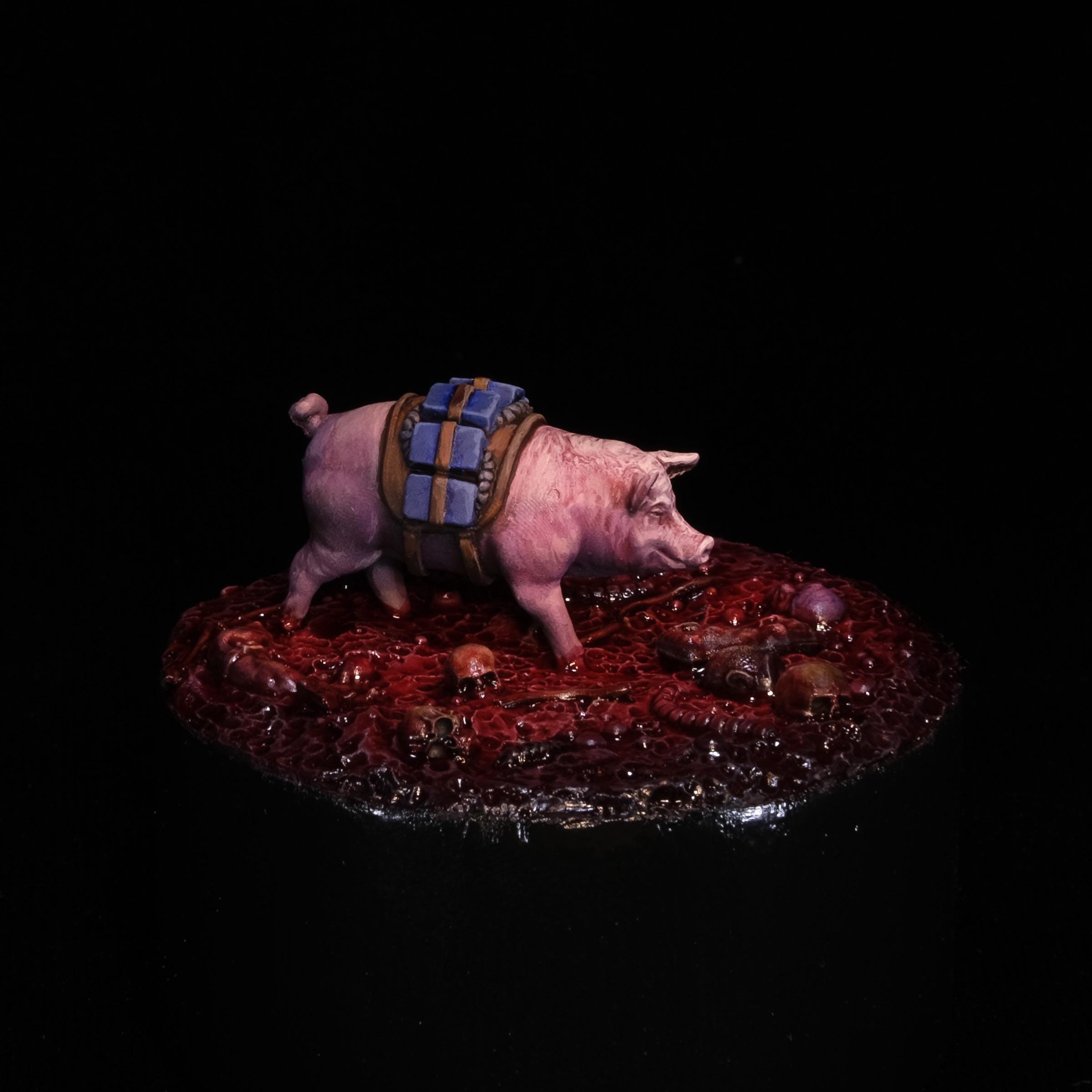 Pig: 28mm scale miniature
