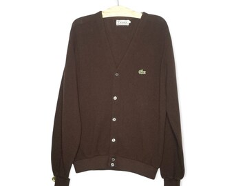lacoste cardigan sweater