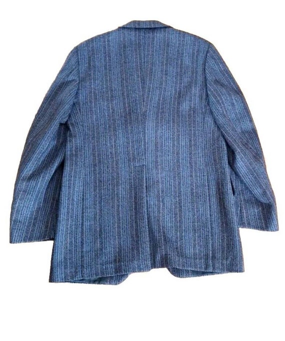 Vintage 60s/70s Striped Wool 3 Button Sport Coat … - image 10