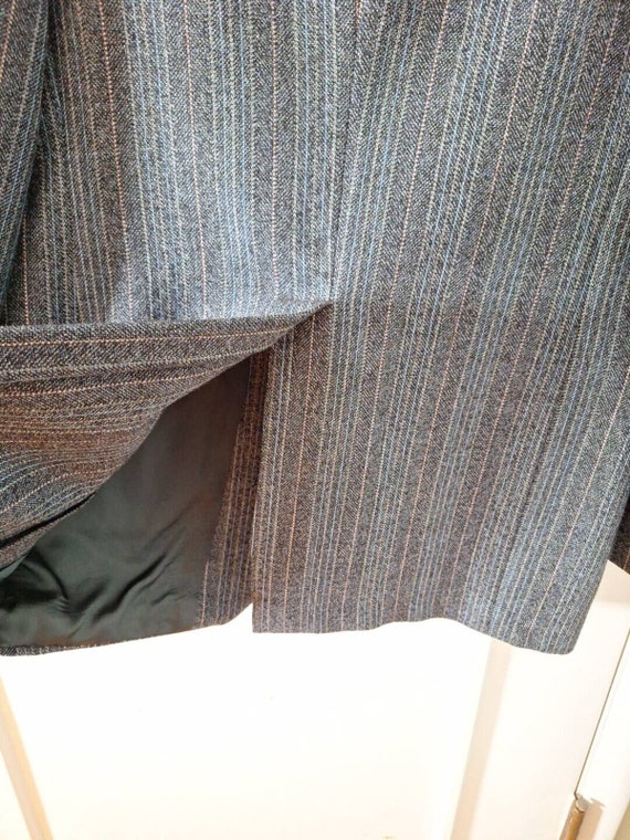 Vintage 60s/70s Striped Wool 3 Button Sport Coat … - image 8