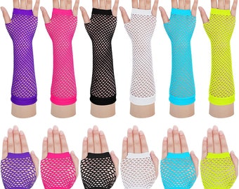 Fishnet Mesh Gloves,Fingerless Gloves,For Cosplay Costumes Accessories