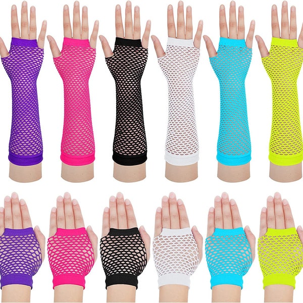 Fishnet Mesh Gloves,Fingerless Gloves,For Cosplay Costumes Accessories