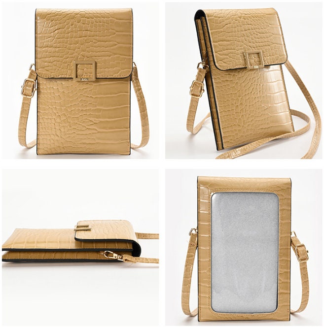 Womens Touch Screen Phone Bagpu Leather Crossbody Handbag for Etsy