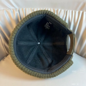 Bonnet docker hiver 6 couleurs tricoté en coton sans rebord, chapeau de marin, casquettes docker rétro à revers roulés, chapeaux de port réglables, unisexe image 3