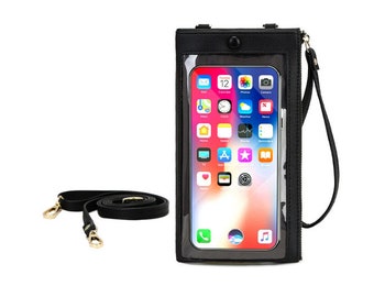 Womens Touch Screen Phone Bag,PU Leather Crossbody Handbag for Women,Touch Screen Purse For Cellphones,Cellphone Purse