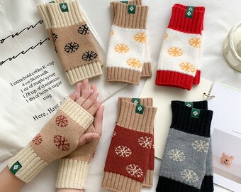 Knit Fingerless Gloves, Knitted Wristwarmers or Handwarmers,Fingerless gloves mittens,For Women,For Men