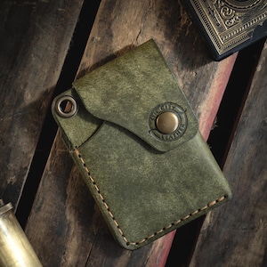 Das Nomaden Portemonnaie. Lederaccessoire, handgemachtes Geschenk, handgefertigte Lederwaren, Lederbrieftasche, Accessoires für den täglichen Gebrauch, Geschenk zum Vatertag