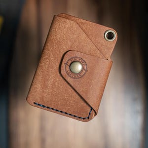 The Rat Pack, Cartera de cuero hecha a mano, Regalo para papá, Cartera delgada para hombre, Cartera minimalista