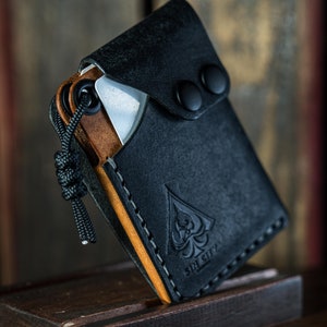 The Nomad V2. Leather wallet, Minimalist Wallet