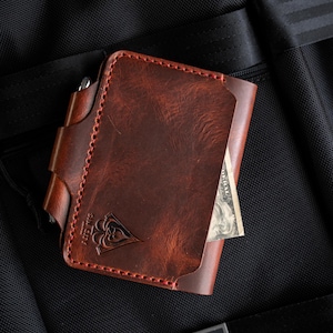 Cartera para pasaporte, accesorios de cuero, billetera de mano, billetera de viaje, billetera delgada, billetera cosida a mano, billetera hecha a pedido, regalo del día del padre