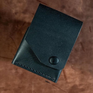 Die klassische Flap Wallet, EDC Wallet, Flap Wallet, One Piece Leder Geldbörse, Leder Portemonnaie