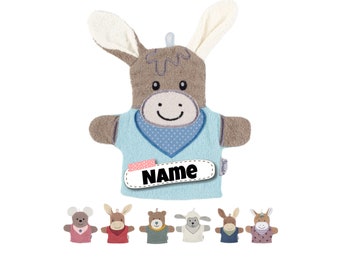 STERNTALER Waschlappen mit Namen Kinder personalisiert | Waschhandschuh | Waschlappen bestickt mit Name | Frottee | Baumwolle | Baby Bad