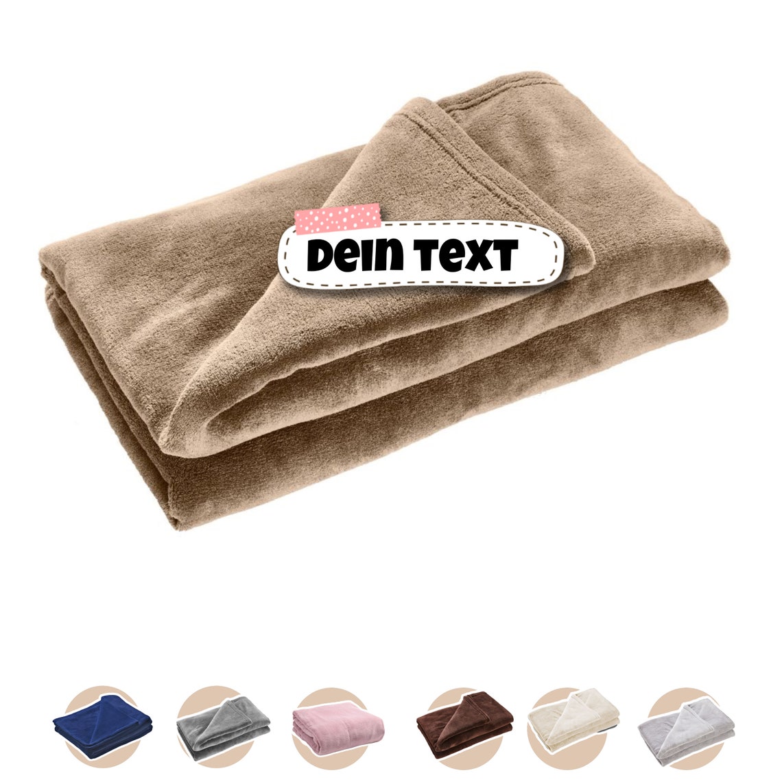 Kuscheldecke personalisiert mit Ihrer Widmung 140 x 200cm Etsy.de