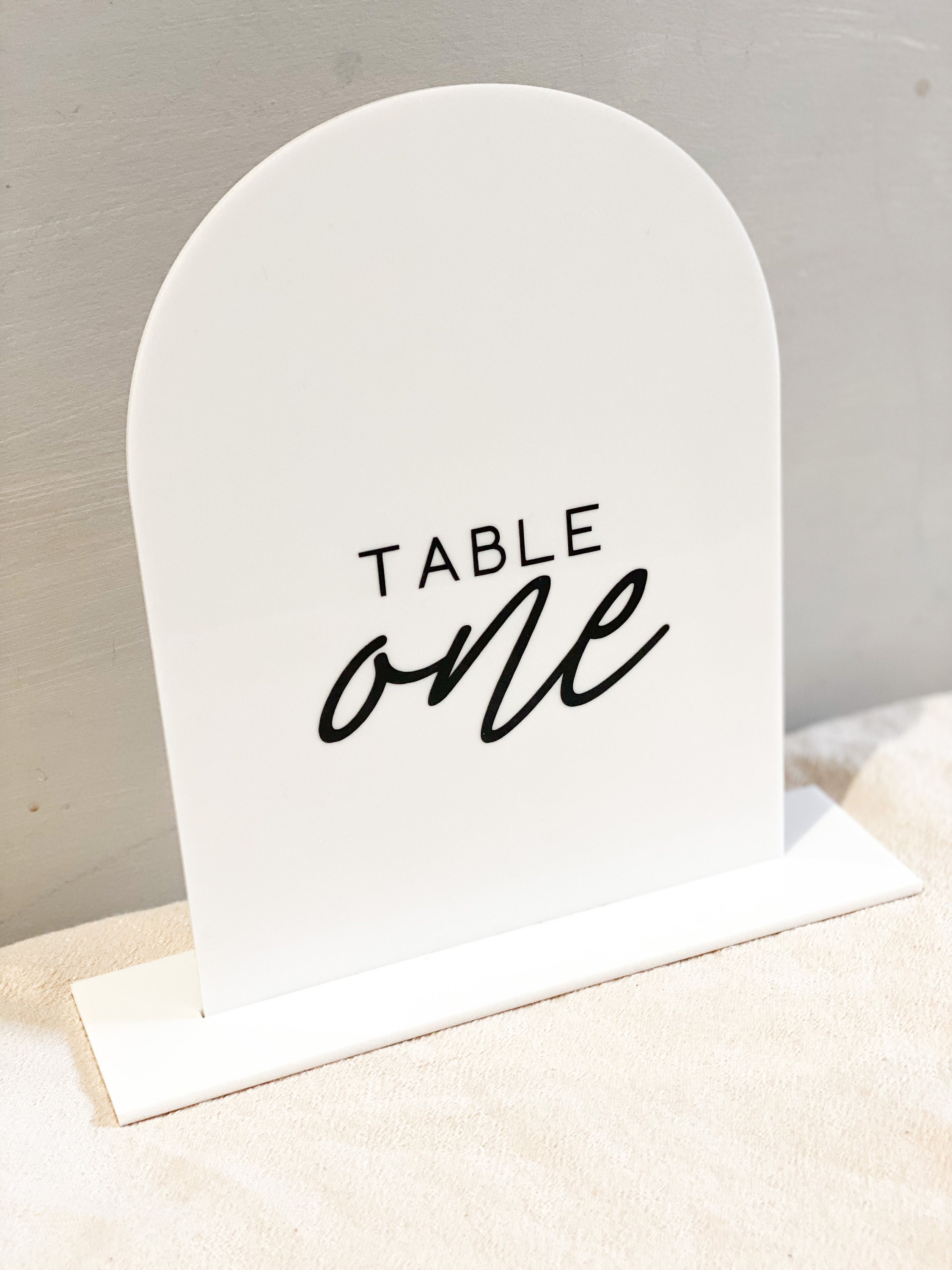 Acrylic arch table number acrylic table number wedding Etsy