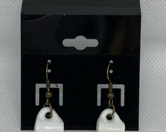 Boho Ceramic Cup Drop Earrings