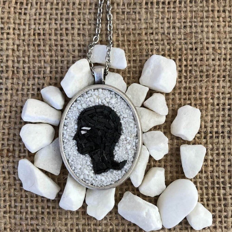 Virgo Zodiac Micro Mosaic Necklace