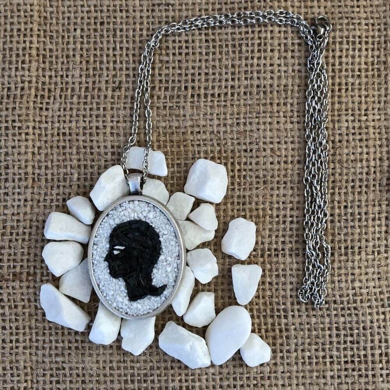 Virgo Zodiac Micro Mosaic Necklace