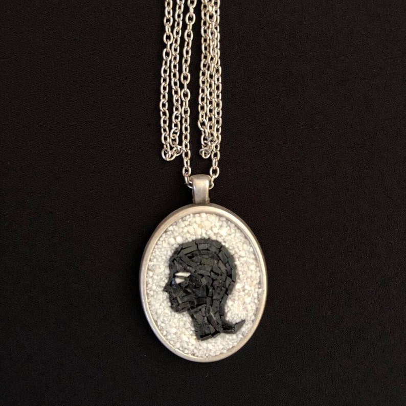 Virgo Zodiac Micro Mosaic Necklace