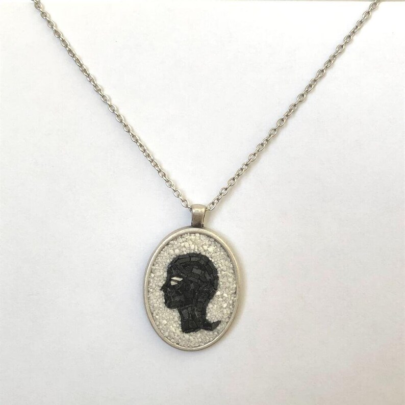 Virgo Zodiac Micro Mosaic Necklace