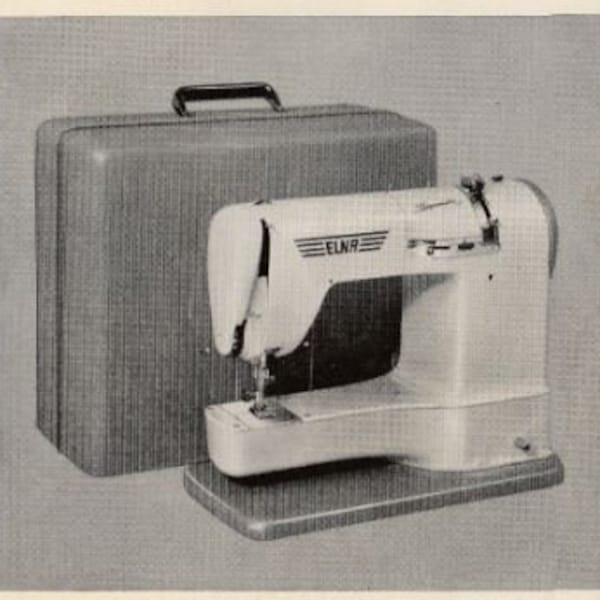 Elna Plans Automatic Sewing Machine Etsy