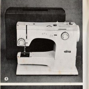 Original Elna Top spécial, manuel de la machine à coudre TPS. Manuel original de la machine à coudre Elna Plana TPS numérisé Livret principal ou manuel 1