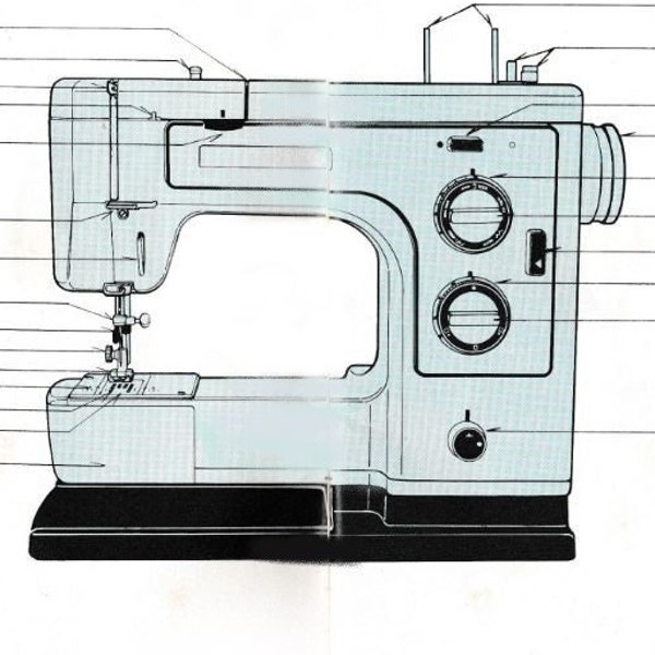 Original Walton celestial 877 series sewing machine instruction/user/operation manual. - Instant PDF download instruction.