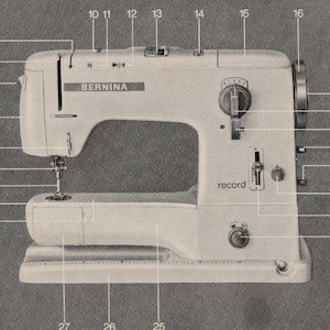 Original Bernina 730 sewing machine manual for instant download. Vintage Bernina sewing machine manual instant PDF download.