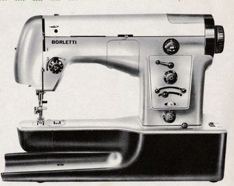 Instrucciones digitales para el manual de la máquina de coser Borletti 1512 S/I y enciclopedia de puntadas