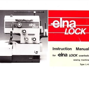 エルナ ロック オーバーロック ミシン マニュアル (タイプ L-4 マシン用)。エルナ L-4 オーバーロック ミシン ユーザー/取扱説明書 PDF