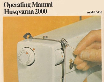 Manuel d'utilisation Husqvarna 2000/série 6430. Manuel d'utilisation/d'instructions/d'utilisation d'origine Husqvarna 2000 - Modèle 6430 - Téléchargement instantané en PDF