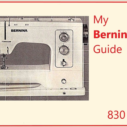 BERNINA Record 830 Vintage Sewing Machine Instruction / Etsy