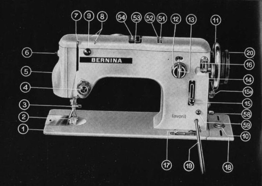 Original Bernina 540/542 Sewing Machine Manual Instant Download