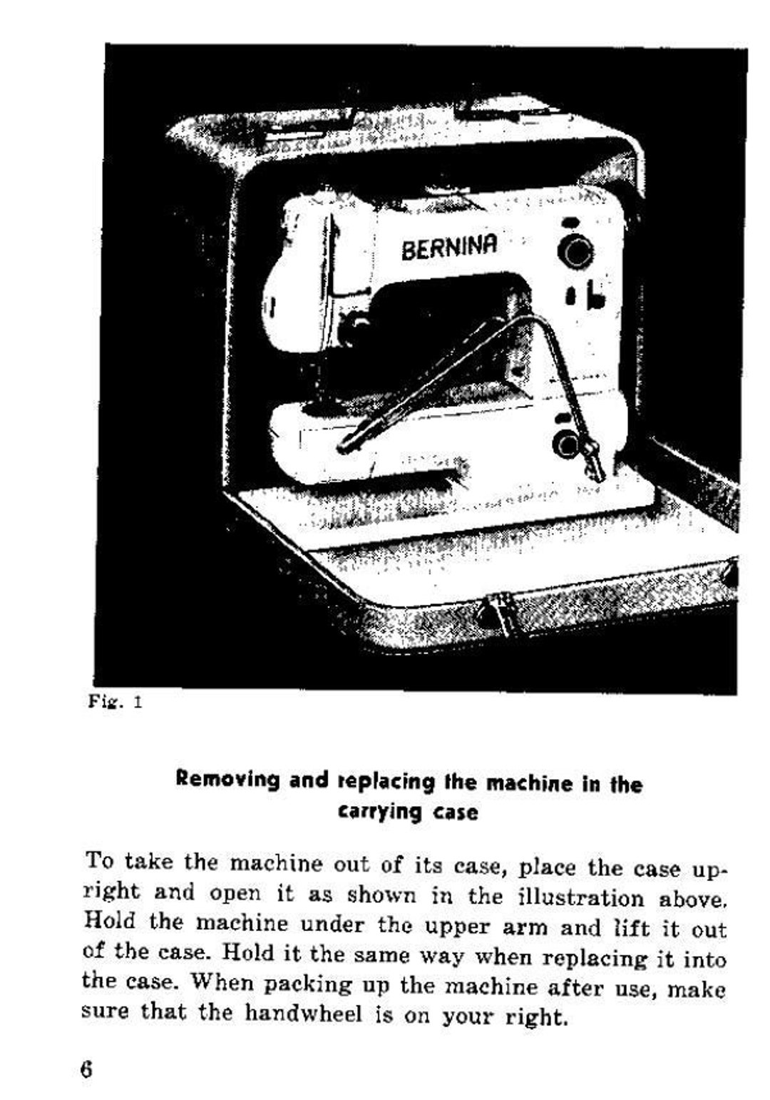 Original Bernina 125 Sewing Machine Instruction Manual. Vintage Bernina