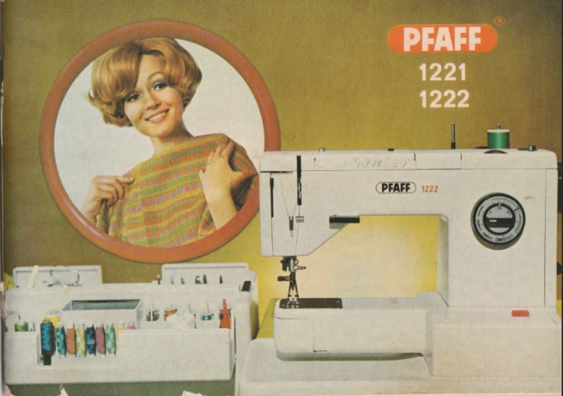 Pfaff 1212 1222 series Sewing Machine manual. Instant PDF Etsy